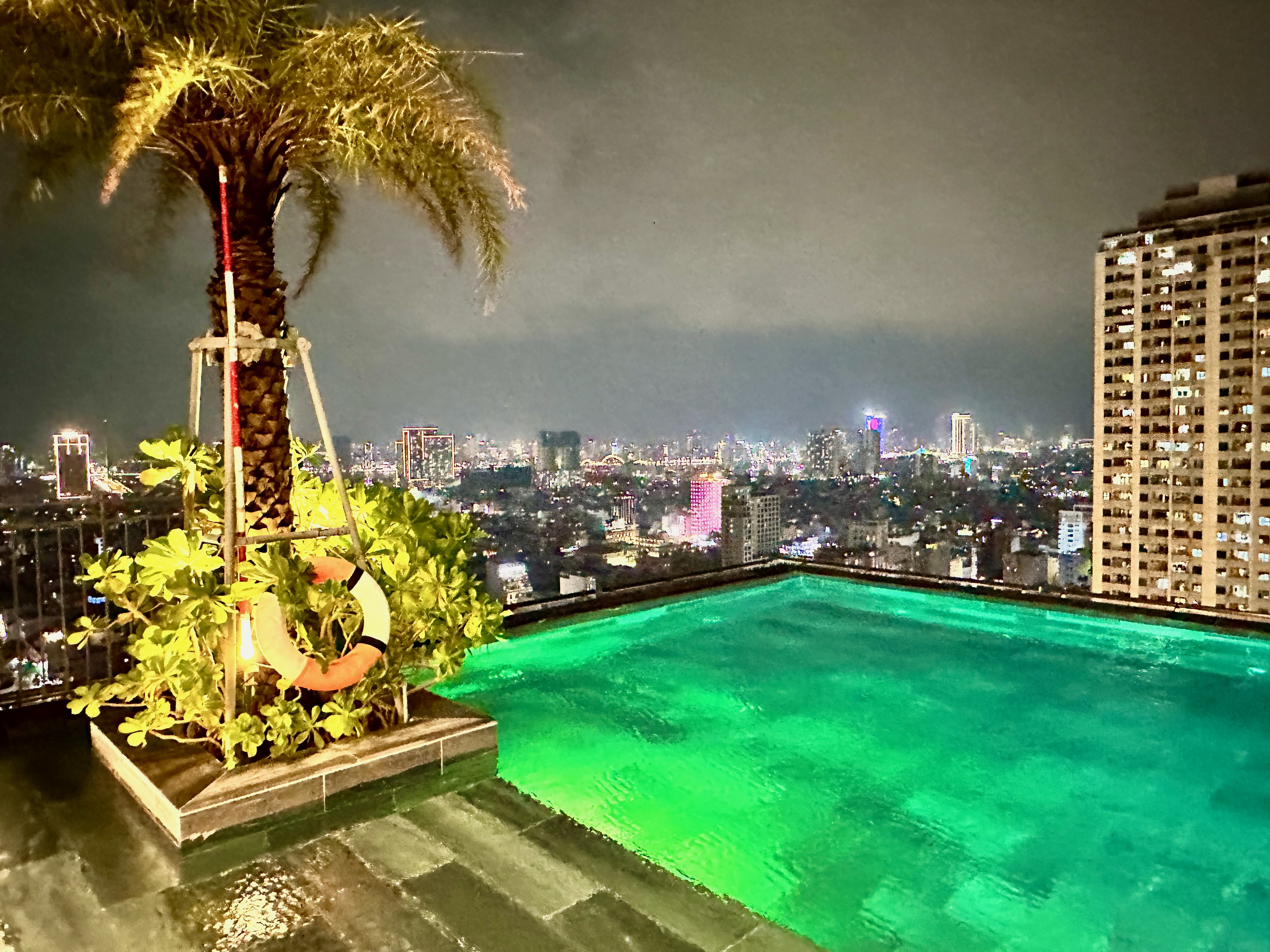 Pool and evening recovery in Da Nang